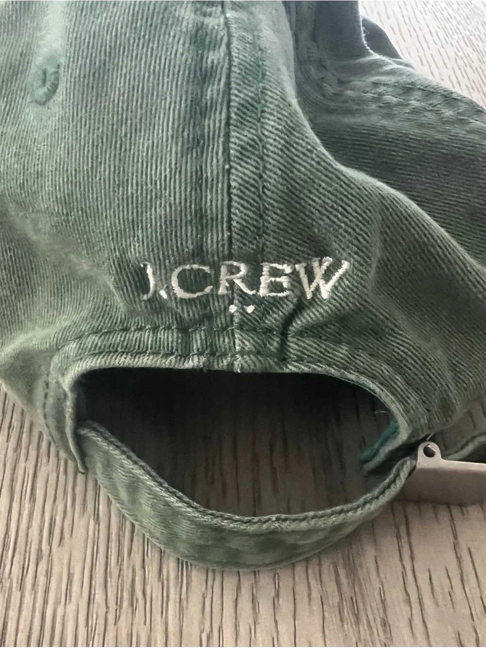 J. Crew Teal Green Cotton Baseball Cap